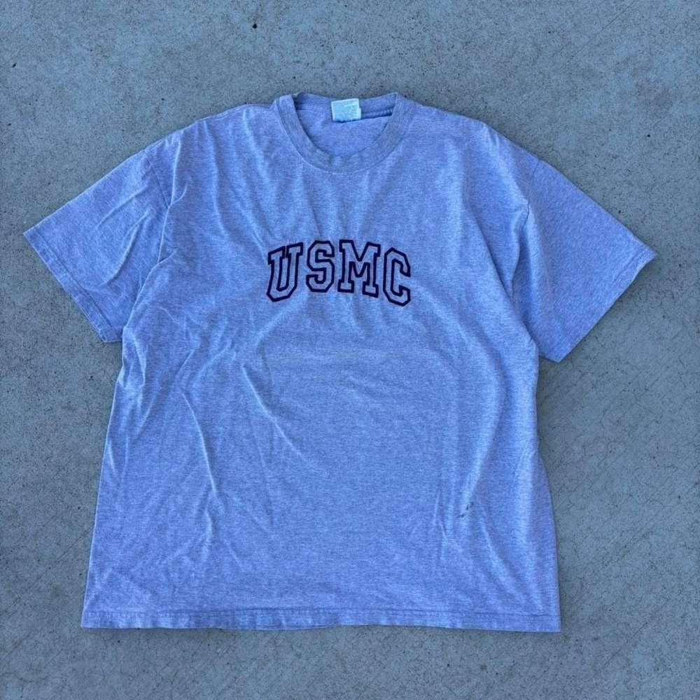 Vintage Embroidered USMC Marines Corp T Shirt XL